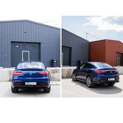 Body Kit Για Mercedes-Benz GLE Coupe C292 2015-2019 GLE63 Amg Look For Amg Sport Line Version Bumpers Set Με Μάσκα & Μαύρες Μπούκες-thumb-4