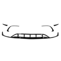 Splitters Μπροστινού Προφυλακτήρα Για Mercedes-Benz A-Class W176 15-18 Facelift Amg Line Έκδοση Γυαλιστερό Μαύρο 7 Τεμάχια
