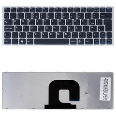 Πληκτρολόγιο - Laptop Keyboard για Sony Vaio VPC-YA VPC-YA15EC/B VPC-YA15EC/R 148965731 9Z.N5USW.001 9Z.N5USW.006 9Z.N5USW.00A 9Z.N5USW.00E 9Z.N5USW.00F UK Black Silver Frame ( Κωδ.40524UKSILVER )