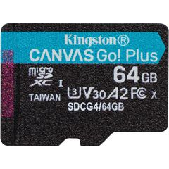 Kingston Κάρτα Μνήμης microSDXC Canvas Go! Plus Gen4 (64GB | class 10 | UHS-I | 200MB/s)