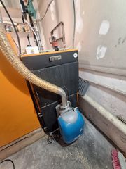 Μαντεμένιος Λέβητας Ξύλου - Κάρβουνου – Pellet - FERROLI WFL 5 - (P 42.5 – KW 36 KW ) - 30.960Kcal/h – με Δεξαμενη Pellet 195 LTS