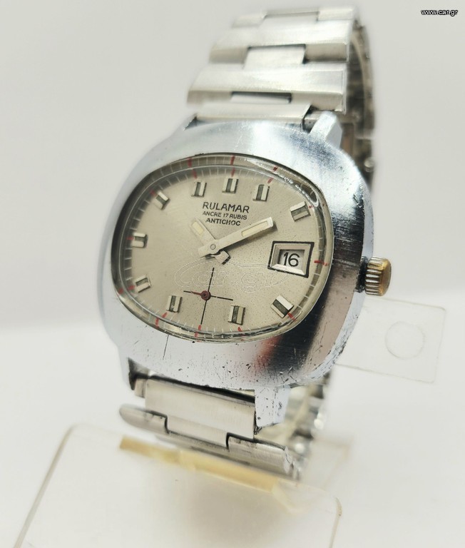 Vintage 70’ RULAMAR ANCRE 17 RUBIS ΚΟΥΡΔΙΣΤΟ ΑΝΤΡΙΚΟ ΡΟΛΟΙ Α9526 ΤΙΜΗ 65 ΕΥΡΩ