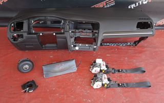 VW GOLF 7 2013-2016 ΜΟΥΡΗ ΚΟΜΠΛΕ diesel  GTD Α2* - SΕΤ ΑΕΡΟΣΑΚΟΙ M*-thumb-1