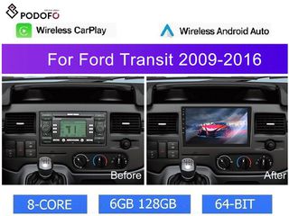 Ford Transit (2000-16) Android Car Radio 9" 6+128GB Ασύρματο CarPlay & AΑ GPS WiFi DSP