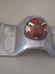 Συλλεκτικό σετ cloisonné με μάσκες κινεζικής όπερας – vintage διακοσμητικό