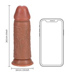 Extra Thick Straight without Balls 8" Tan-thumb-7