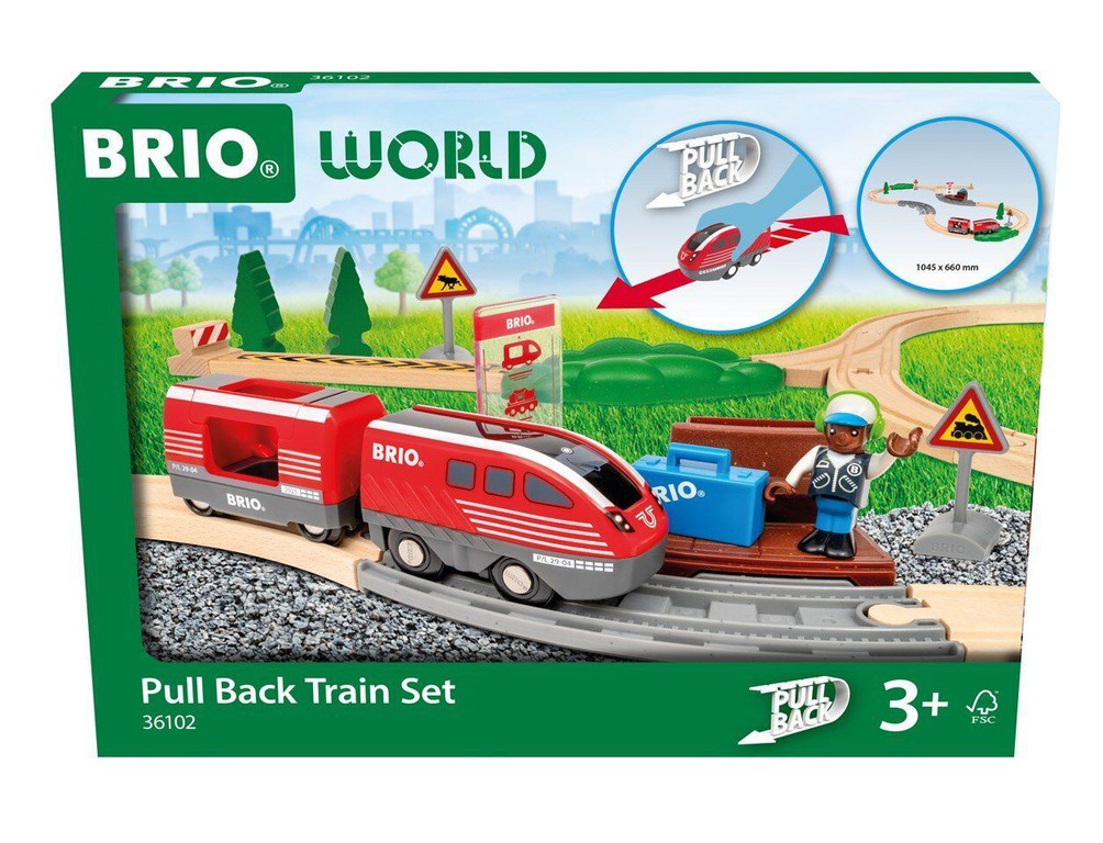 BRIO - Pull Back Train Set (36102) / Toys