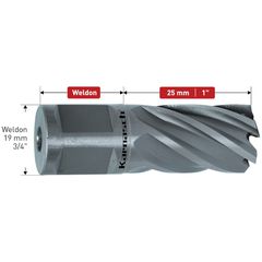 Ποτηροτρυπανο Μαγνητικού Δράπανου Weldon 45,0X 25 Weldon Silv.Karnasch