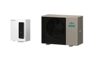 FUJITSU Comfort Series με Control Box UTW-SCBEC/WPEG100KRF αντλία θερμότητας MONOBLOCK 10KW 60°C Μονοφασική