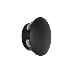 GLOBOSTAR® SOL 60690 Μοντέρνο Φωτιστικό Τοίχου - Απλίκα LED 12W 1500lm 30° AC 220-240V Αδιάβροχο IP65 Θερμό Λευκό 2700K - CREE XPE Chip & TÜV SÜD Driver - Μαύρο Ματ - Μ12 x Π5.5 x Υ12cm - 5 Χρόνια Εγγ