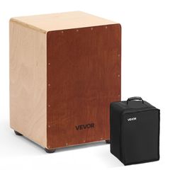 VEVOR Cajon Box Drum Birchwood Κρουστά με Ταμπούρο, Τσάντα Ταξιδιού