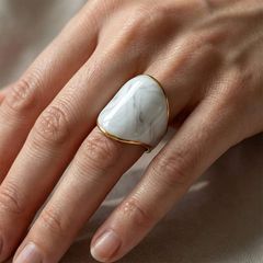 White gold ring γυναικείο δαχτυλίδι-thumb-1