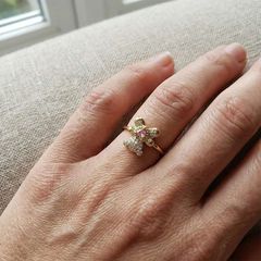 Pink gold teddy ring γυναικείο δαχτυλίδι-thumb-1