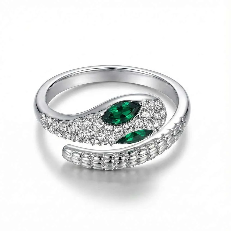 Silver snake ring γυναικείο δαχτυλίδι