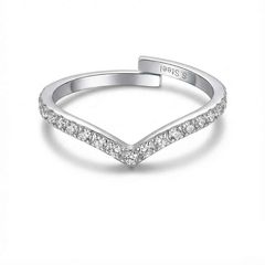 V silver ring γυναικείο δαχτυλίδι