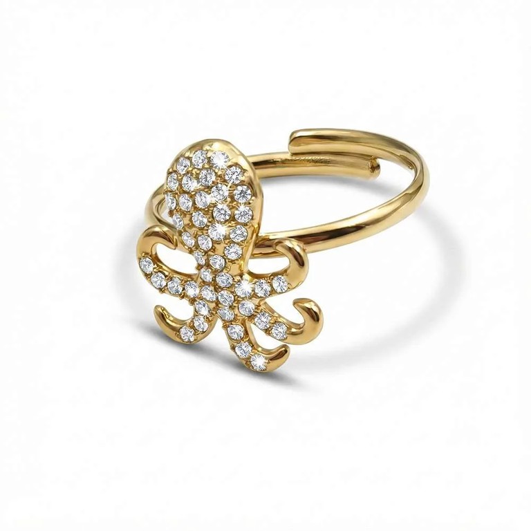 Octopus gold ring γυναικείο δαχτυλίδι