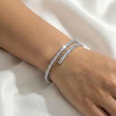 Diamonds silver bracelet-thumb-1