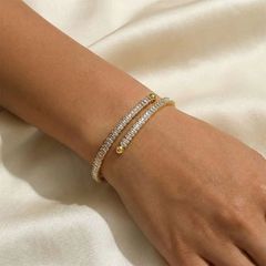 Diamonds gold bracelet-thumb-1