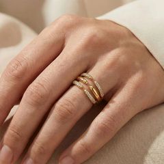 Claws gold ring-thumb-1
