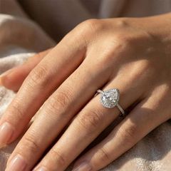 Big diamond ring silver-thumb-1