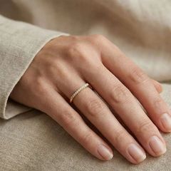 Delta shaped gold ring-thumb-1
