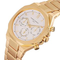Pierre Cardin Elysee chrono gold white dial-thumb-1