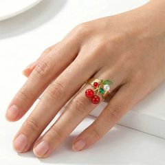Cherry gold universal ring-thumb-1