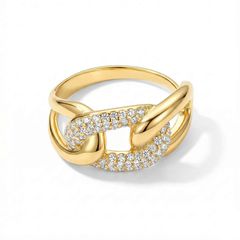 Chain gold ring
