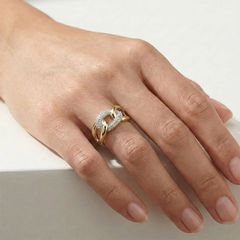 Chain gold ring-thumb-1