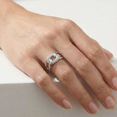 Chain silver ring-thumb-1