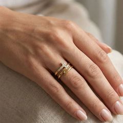 Gold shine ring γυναικείο δαχτυλίδι-thumb-1