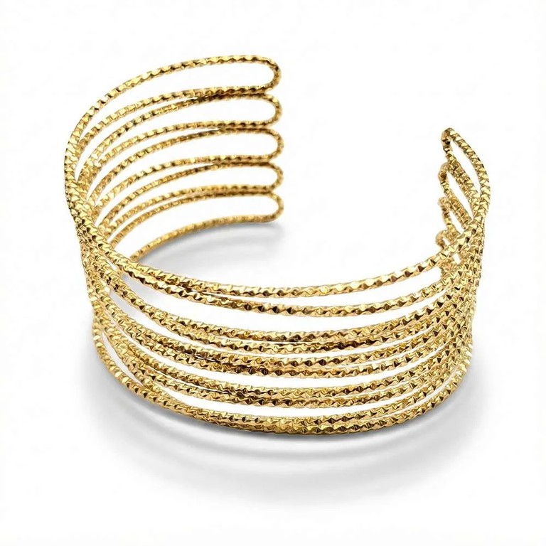 Manchette gold bracelet
