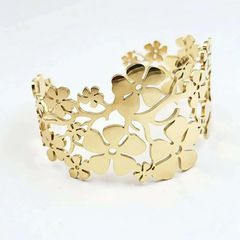 Xρυσό γυναικείο flower bracelet γυναικείο βραχιόλι