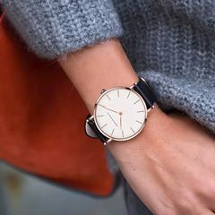 Μαύρο ρολόι unisex-thumb-3