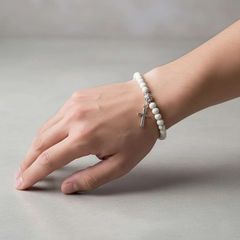 Cross bracelet απο λίθους-thumb-1