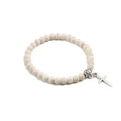 Cross bracelet απο λίθους