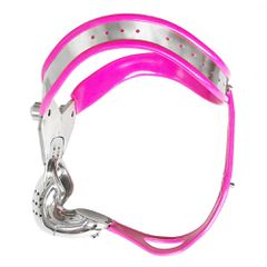 Bent Chastity Male Cage Pink-thumb-2