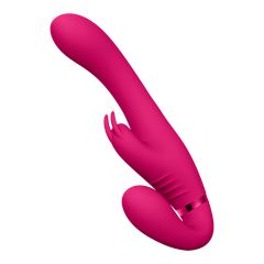 Suki - Vibrating Strapless Strap-on Rabbit Pink-thumb-3