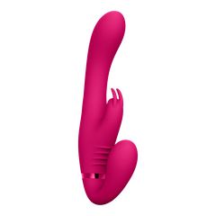 Suki - Vibrating Strapless Strap-on Rabbit Pink-thumb-4