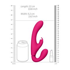 Suki - Vibrating Strapless Strap-on Rabbit Pink-thumb-7