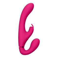 Suki - Vibrating Strapless Strap-on Rabbit Pink-thumb-2