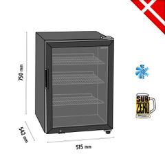 INOXWEB 2026-Βιτρίνα Κατάψυξης επιτραπέζια  UR90G-SUB ZERO-thumb-1