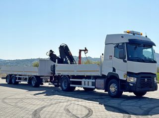 Γερανοί - Φορτηγά Με Γερανό Renault 2017 C 440 + ρυμουλκούμενο με επίπεδη πλατφόρμα-thumb-3