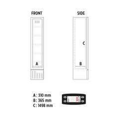 INOXWEB 2026-Βιτρίνα συντήρησης THIN COOLER BLACK-thumb-2