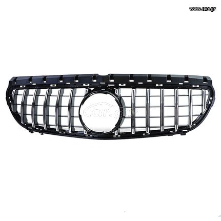 Μάσκα Για Mercedes-Benz B-Class W246 14-18 GT Amg Panamericana Look Μαύρο/Χρώμιο 1 Τεμάχιο