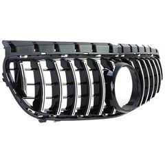 Μάσκα Για Mercedes-Benz B-Class W246 14-18 GT Amg Panamericana Look Μαύρο/Χρώμιο 1 Τεμάχιο-thumb-1
