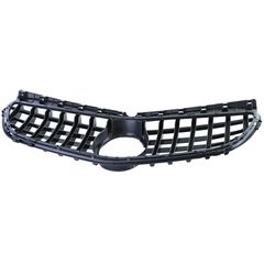 Μάσκα Για Mercedes-Benz B-Class W246 14-18 GT Amg Panamericana Look Μαύρο/Χρώμιο 1 Τεμάχιο-thumb-6