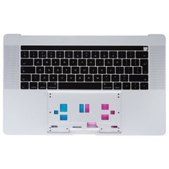 Πληκτρολόγιο - Laptop Keyboard Palmrest για Apple MacBook Pro 15" A1707 Late 2016 Mid 2017 661-06377 661-07954 661-06378 661-07955 EMC 3072 EMC 3162 UK Backlight Silver ( Κωδ.40546UKTOPCASE )