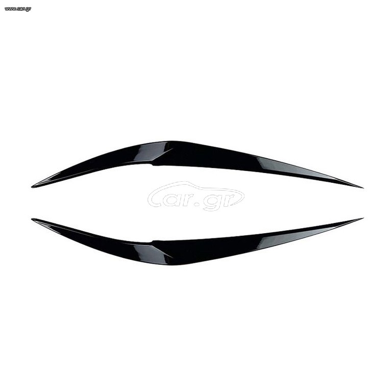 Φρυδάκια Μπροστινών Φαναριών Για Bmw X1 F48 2015-2019 Pre-LCI Βαμμένα Μάυρο Γυαλιστερό Χρώμα 2 Τεμάχια
