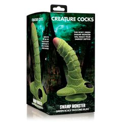 Swamp Monster Scaly Silicone Dildo-thumb-4